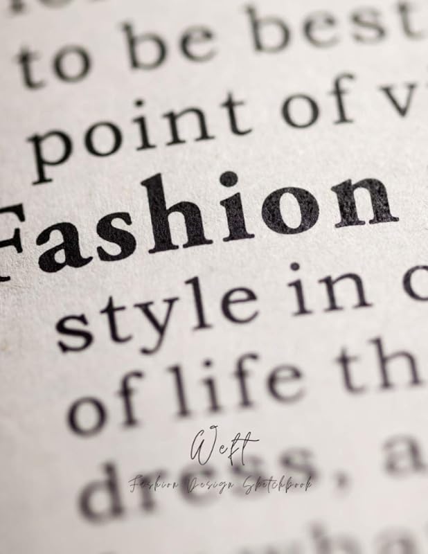 Weft Fashion Design Sketchbook: "Defined" – CURVY FEMALE TEMPLATES - -Fashion Design Templates 8.5 x11 75 pages by Elle Kaye