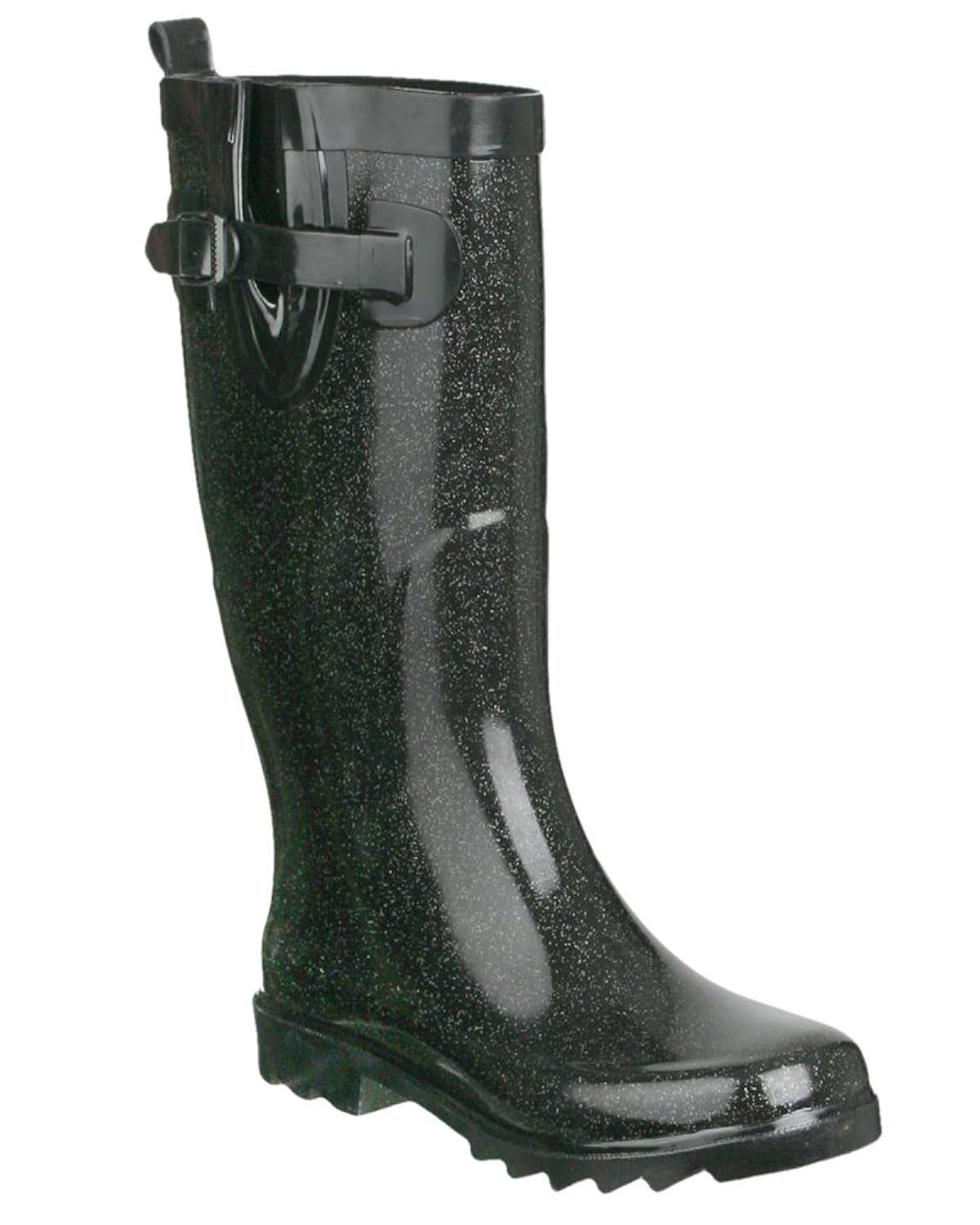 

Capelli New York Shiny Solid With Allover Glitter Ladies Rain Boot