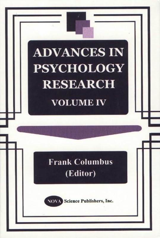 Advances in Psychology Research by Frank Columbus
