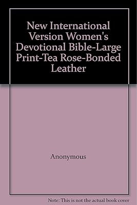 New International Version Women's Devotional Bible-Large Print-Tea Rose-Bonded Leather