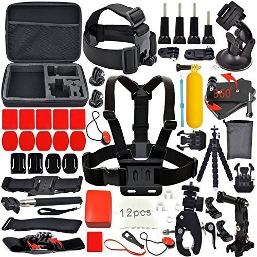 Erligpowht Kit Accesorios Kits de cámaras compactas digitales para GoPro héroe 4/3 + / 3/2/1 Cámaras y cámaras sj4000 /...