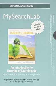 An Introduction to Theories of Learning Access Code Only by Matthew H. Olson