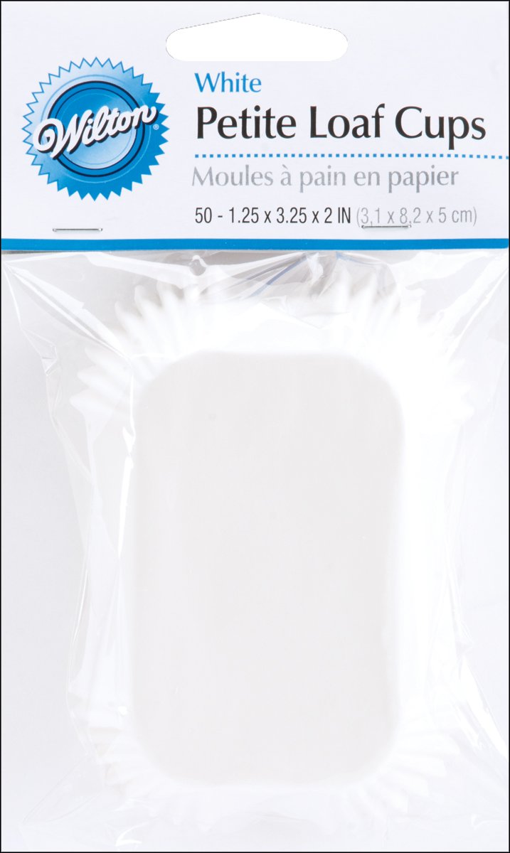 Wilton Petite Mini Loaf Baking White Paper Cup Liners Nonstick Easy Presentation eBay