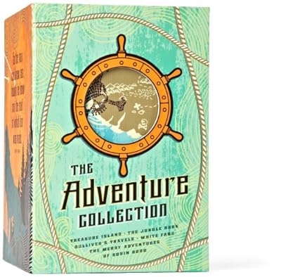 The Adventure Collection: Treasure Island, The Jungle Book, Gulliver's Travels, White Fang, The Merry Adventures of Robin Hood