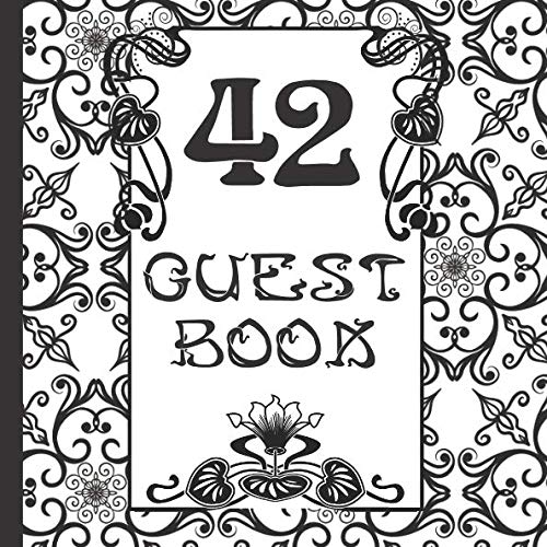 42 Guest Book: Includes Gift Tracker and Picture Pages to Create a Lasting Keepsake to Treasure Forever by Nouveau Design