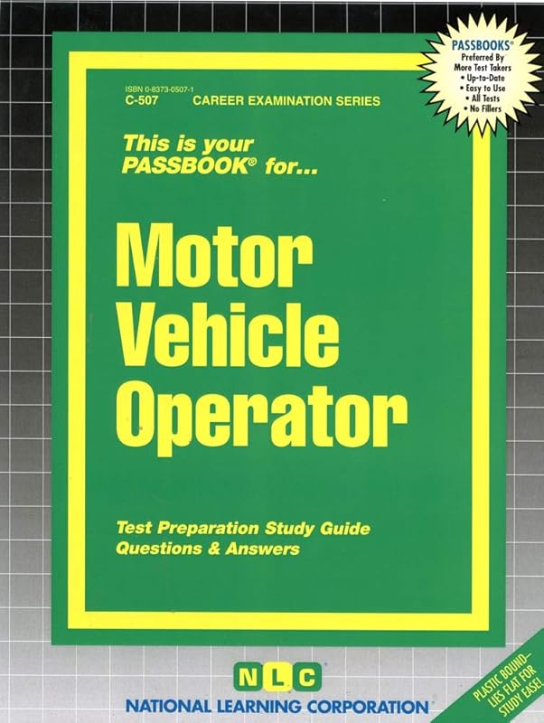 Motor Vehicle Operator(Passbooks) (Career Examination Series) by National Learning Corporation