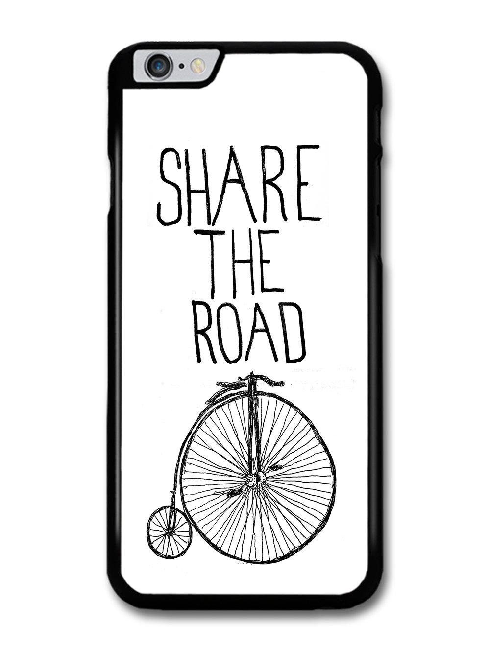 share the road bike cycling illustration retro vintage hülle