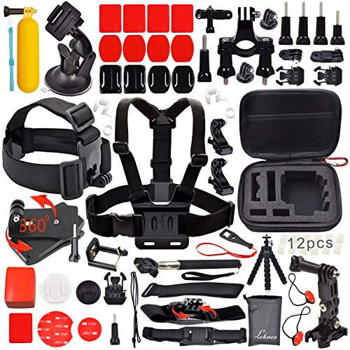 Leknes Kit Accesorios Deportes al aire libre Bundle para sj4000 / sj5000 y para GoPro heroe 4/3 + / 3/2/1...
