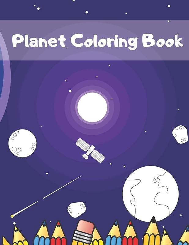 Planet Coloring Book: Fantastic and very intresting planets coloring book for kids by Gymnastic Bow