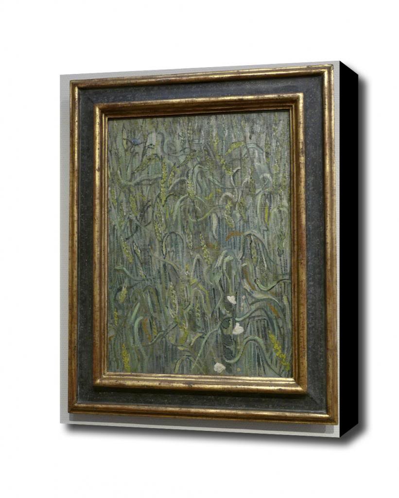 

Korenaren Vincent van Gogh 1890 Canvas Art Print, with 1.5 inch Deep Frame BLACK edge; 14 X 16