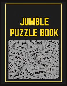 jumble Puzzle Book: Large Print Word Puzzles for Adults, Jumble Word Puzzle Books, Word Puzzle Game (words scramble) by marium green