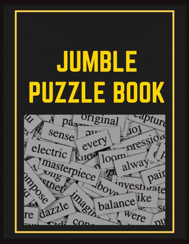 jumble Puzzle Book: Large Print Word Puzzles for Adults, Jumble Word Puzzle Books, Word Puzzle Game (words scramble) by marium green