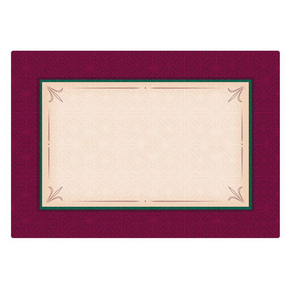 

Hoffmaster 311065 Fashion Placemat, 14" Length x 9-3/4" Width, Canterbury (Case of 1000)