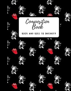 Composition Book: Rock and Roll to Infinity: Graph & Paper Unicorn by Infinity Creative Art