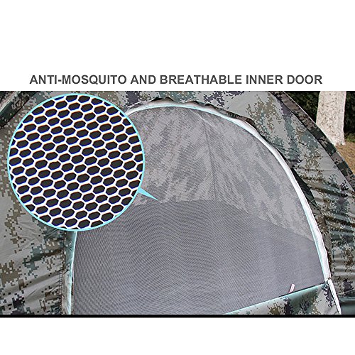 Waterproof 210T Polyester 2 Person 4 Season Dome Tent for Camping Hiking with Carry bag - Camo - Image 4