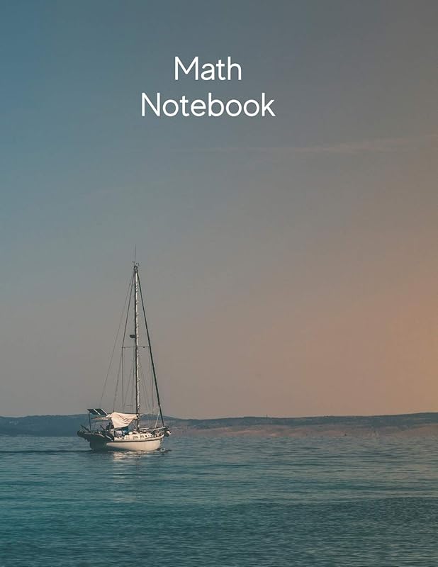 Math Notebook: 120 pages, math notebook, quad ruled workbook, 8.5 x 11 inch large soft cover journal, 4 squares per inch suited for kids and students by Jed Nash