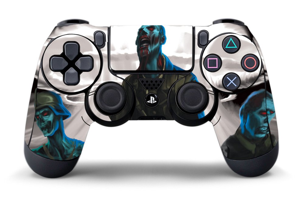 

PS4 Controller Designer Skin for Sony PlayStation 4 DualShock Wireless Controller Zombie Trooper