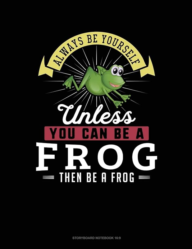 Always Be Yourself Unless You Can Be A Frog Then Be A Frog: 6 Columns Columnar Pad by Blue Cloud Novelty