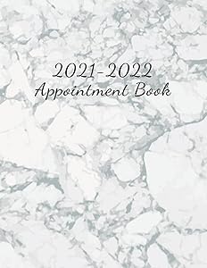 Appointment Book 2021-2022: Appointment Book Daily and Hourly For Nail and Salon, 15 Minute Time Slots by NiffyLogbook Studio