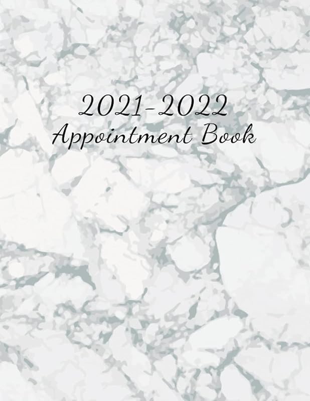 Appointment Book 2021-2022: Appointment Book Daily and Hourly For Nail and Salon, 15 Minute Time Slots by NiffyLogbook Studio