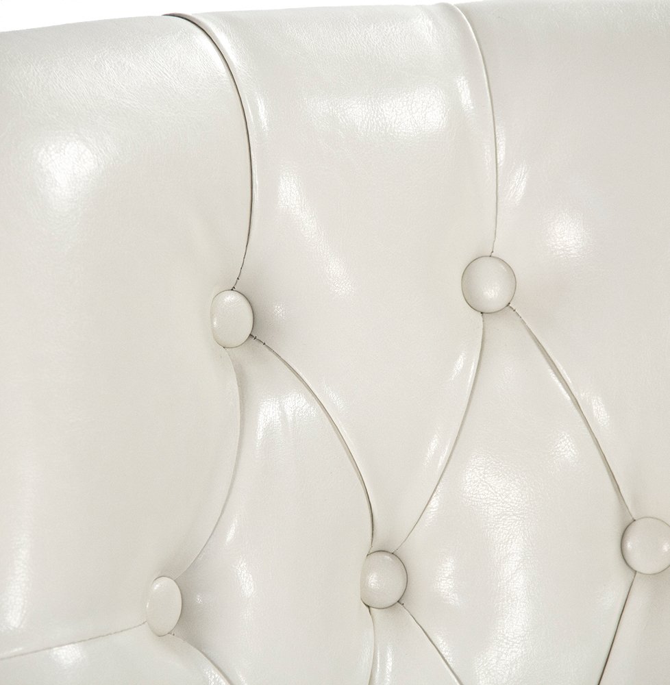 

Anneau Faux Leather Acrylic Tufted Nail head Dining Chair