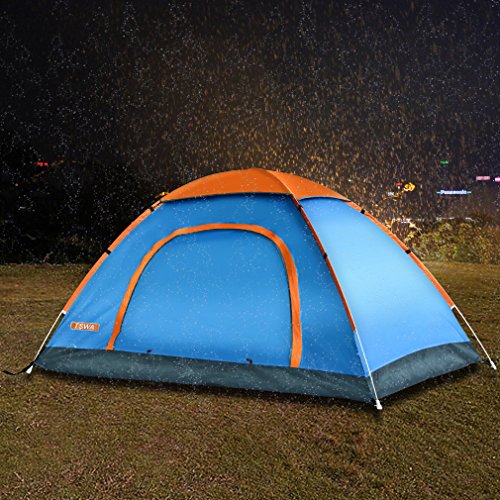 Pop Up Camping Tent by TSWA , Automatic & Instant Setup Dome Waterproof Backpacking Tents for 3-4 Person Portable Hiking Pack Shelters - Image 7
