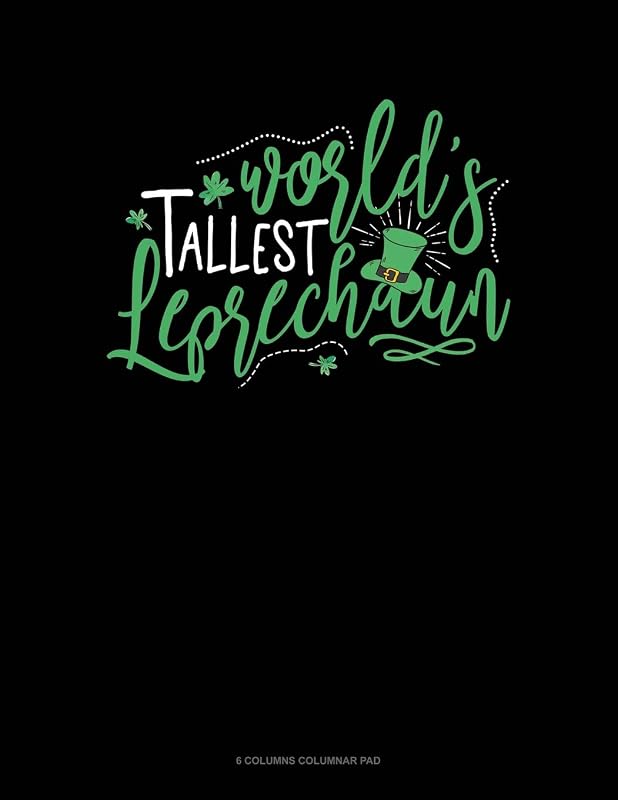 World's Tallest Leprechaun: 6 Columns Columnar Pad by Jeryx Publishing