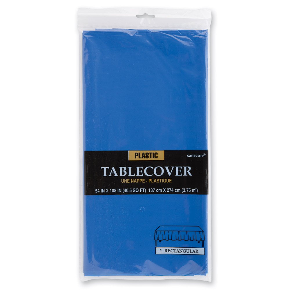 

Royal Blue Rectangular Plastic Table Cover - Birthday and Theme Party Supplies