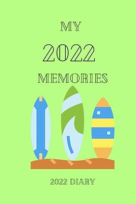 2022 Diary: Surfboards Edition, 2022 Journal from January to December, 365 lined dated pages, 6 x 9 inches, paperback