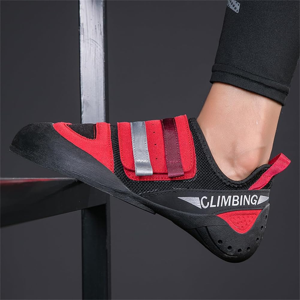 Rock Climbing Shoes For Women, Non-Slip Indoor Training Footwear Lightweight Breathable Biking Beginners Bouldering Sneakers_vogvips.com