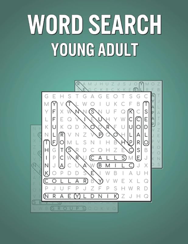 Word Search Young Adult: 200 Fun Activity Puzzles with Solutions - Great Birthday Gift 200 Puzzles with Solutions – Great Games for Brain, Logic & Memory by Lily Allen