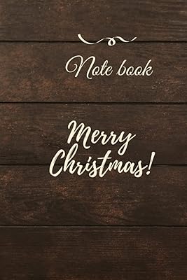 Merry Christmas: Christmas note book The most common pieces of books in the United States are 6" x 9"