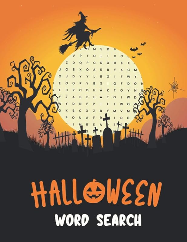 Halloween Word Search: Large Print Spooky Word Search Puzzle Book For Adults and Kids by Pupmkin Day Publishing