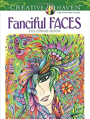 Creative Haven Fanciful Faces Coloring Book