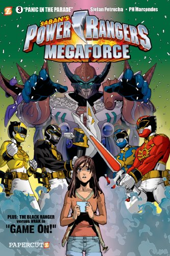 Power Rangers Megaforce #3: Panic in the Parade by Stefan Petrucha