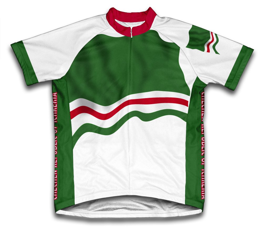

Chechen Republic of Ichkeria Flag Short Sleeve Cycling Jersey for Women