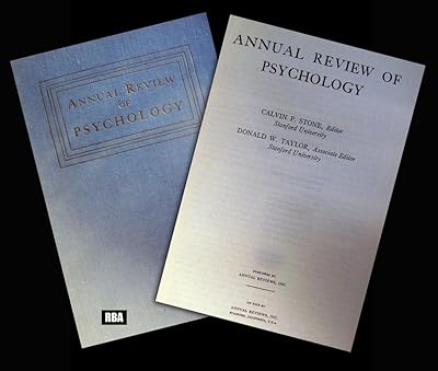 Annual Review of Psychology: 2000: 51