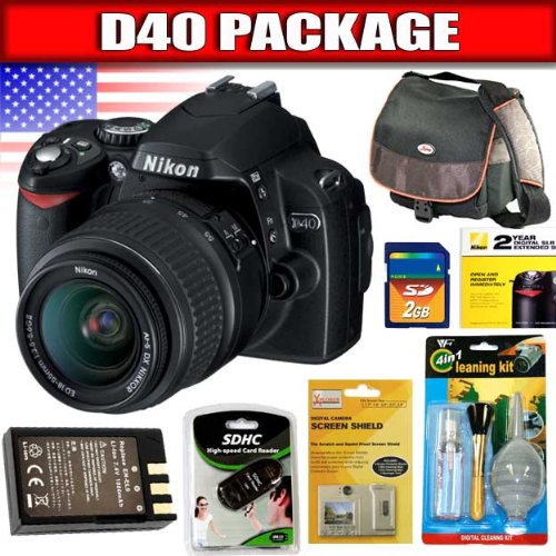 Nikon D40 Digital SLR Camera with 1855mm f/3.55.6G ED II AFS DX Zoom