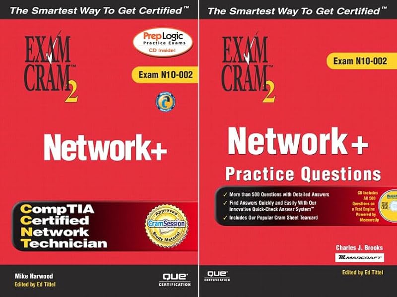 Exam Cram 2 Network +/Practice Questions: Exam N10-002 by Mike Harwood