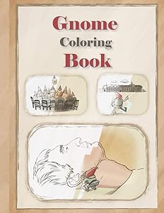 Gnome Coloring Book: Use your imagination to complete dwarf sketch and color it (Handwriting sketch coloring book) by Bajamy Design
