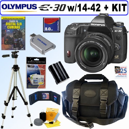 Olympus E30 12.3MP Digital SLR Camera with Image Stabilization with 14