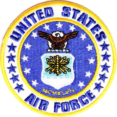 US Air Force Round Patch - By Ivamis Trading - 3 inch