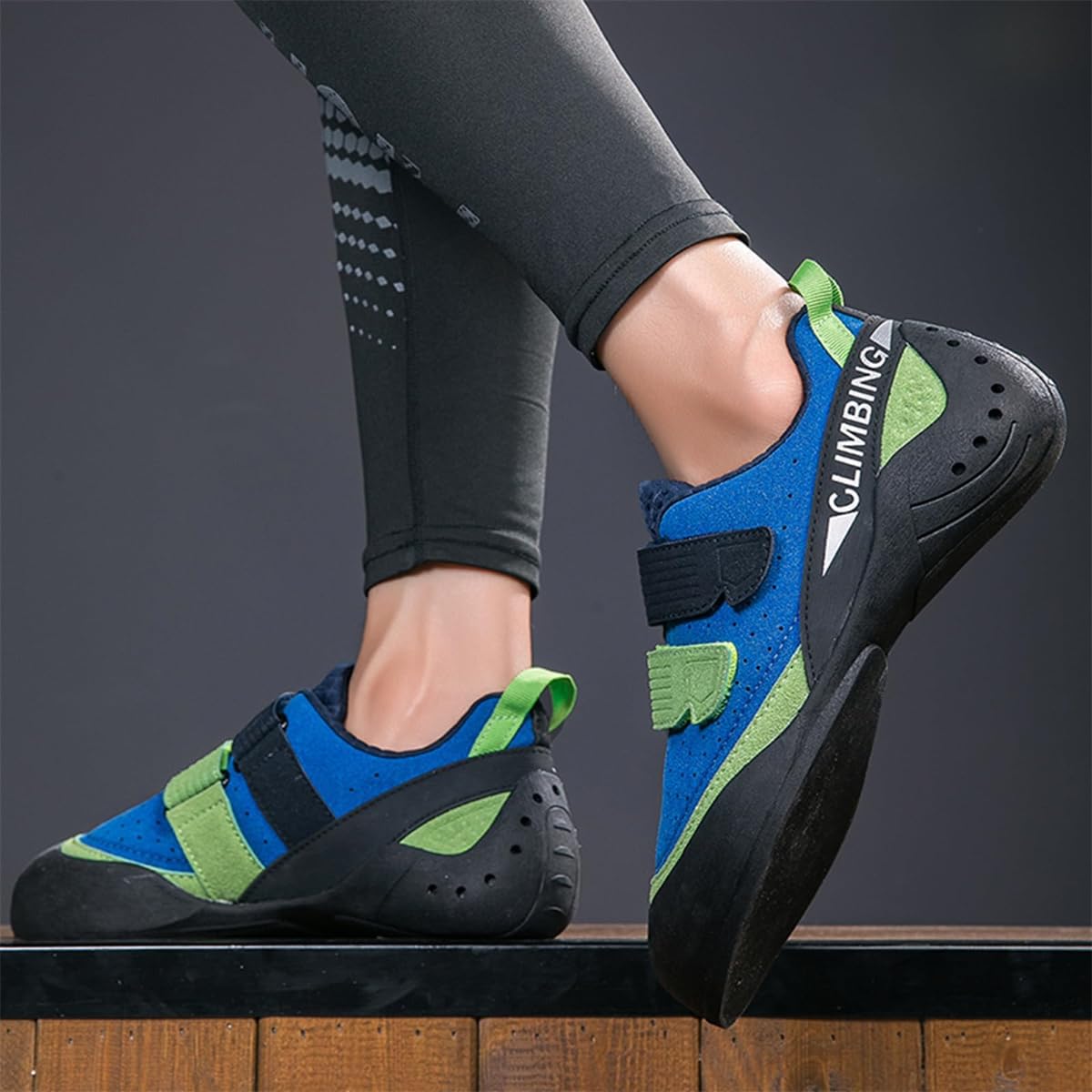Kids Teenagers Beginner Rock Climbing Shoes For Sport & Gym, Ladies Lightweight Breathable Mesh Indoor Bouldering Shoes_vogvips.com