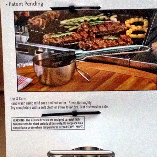 

Barbecue Sauce Pan with Basting Mop Stainless, Silicone, with Stand