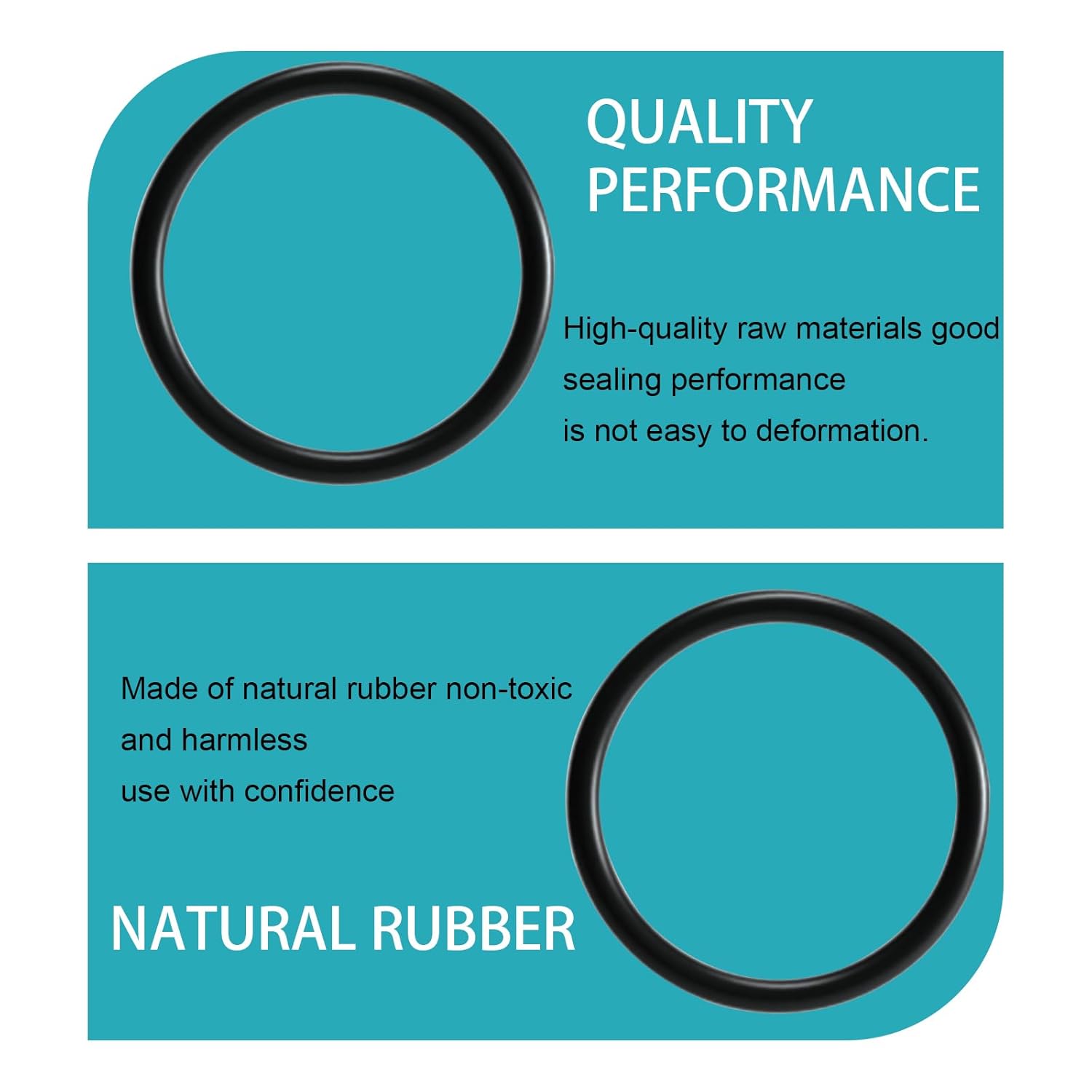 10134 O-Ring Kit For Filter Pumps | 1-1/4in Hose Connection Rubber Gasket Replacement (5/10/20 Pack, Black