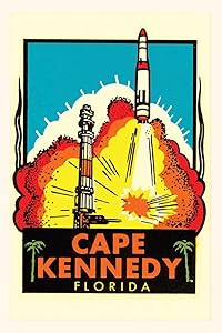Vintage Journal Rocket, Cape Kennedy, Florida Graphics (Pocket Sized - Found Image Press Journals)