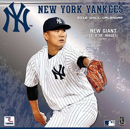 Turner New York Yankees 2016 Team Wall Calendar, September 2015 - December 2016, 12 x 12