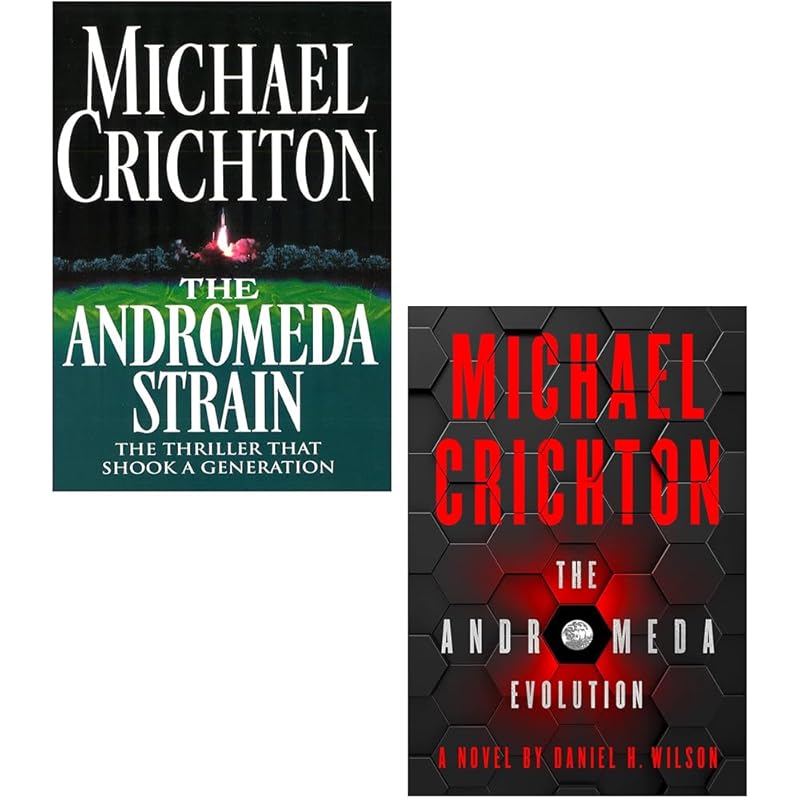 The Andromeda Strain Series 2 Books Collection Set (The Andromeda Strain & The Andromeda Evolution) by Michael Crichton