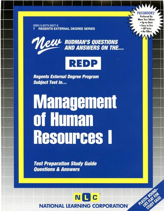 Management of Human Resources I (Regents External Degree Series (REDP)) by National Learning Corporation