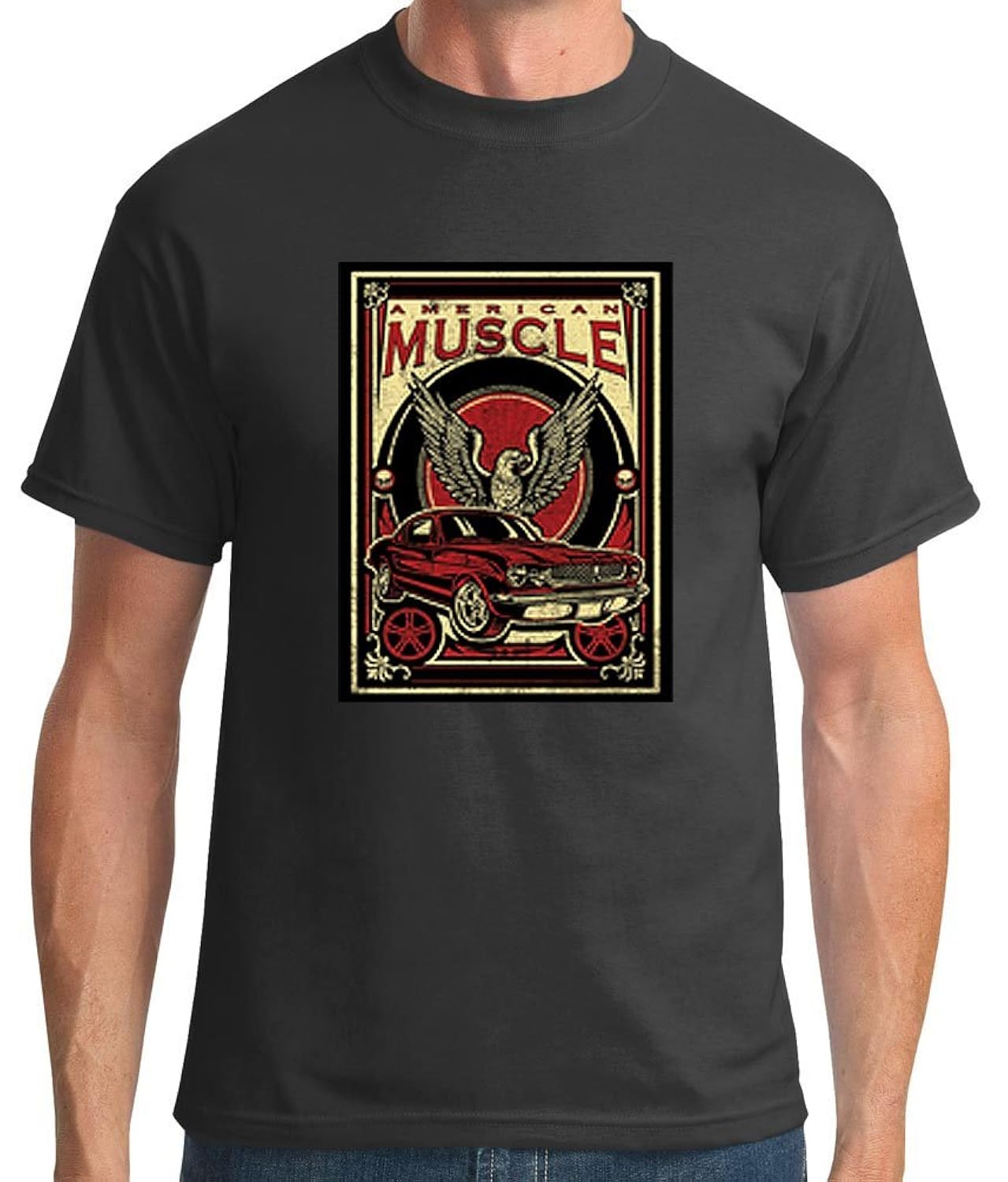 

TshirtsXL Men's American Muscle Graphic Tee (Also in Big & Tall Sizes)